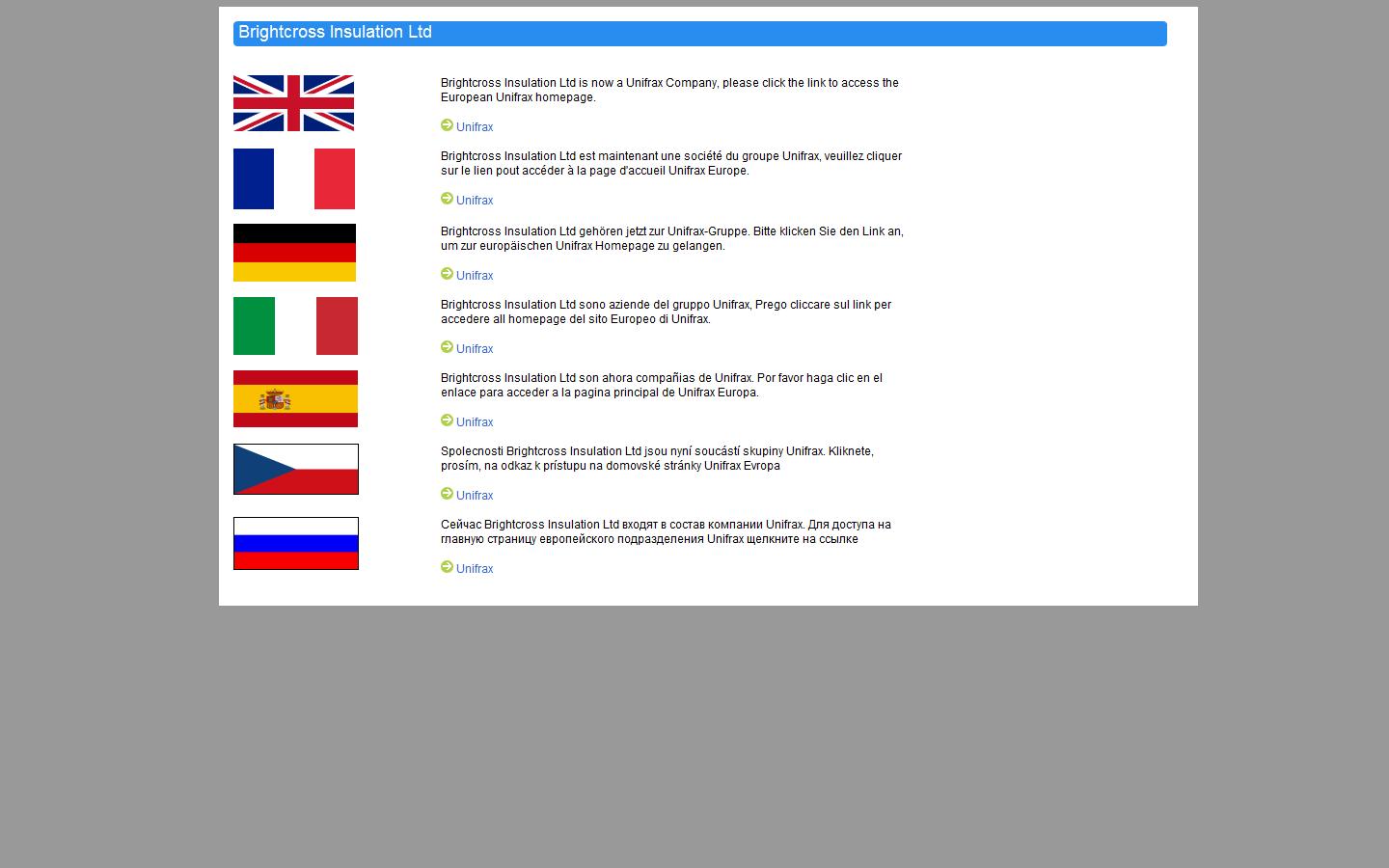 Brightcross Insulation Ltd Website