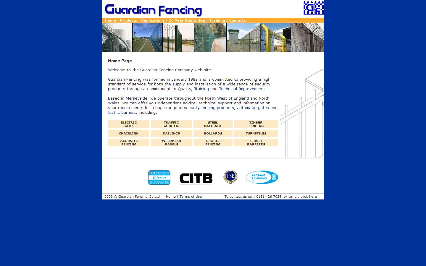 Guardian Fencing Website