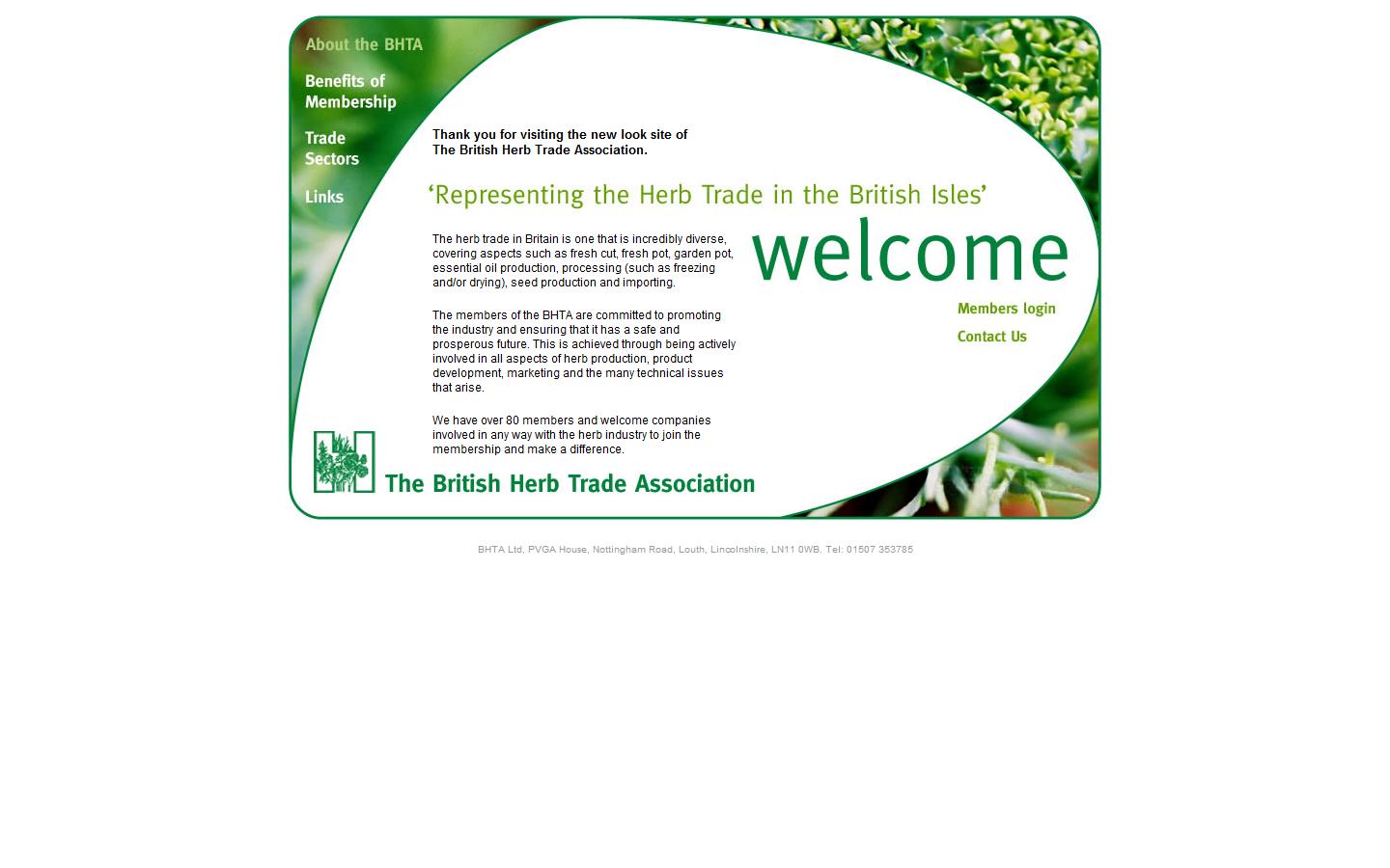 British Herb Trade Association Website