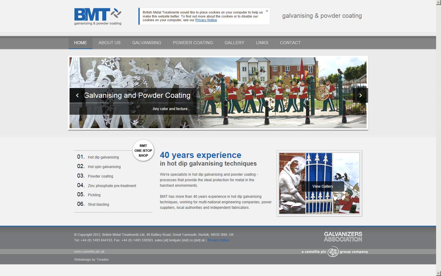British Metal Treatments Ltd Website