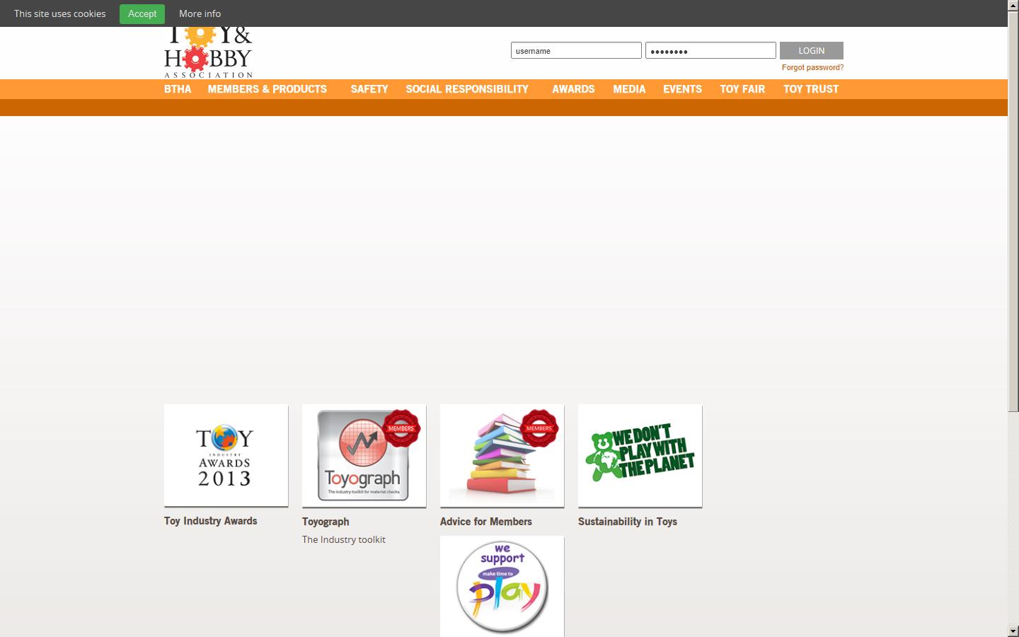 British Toy & Hobby Association Website