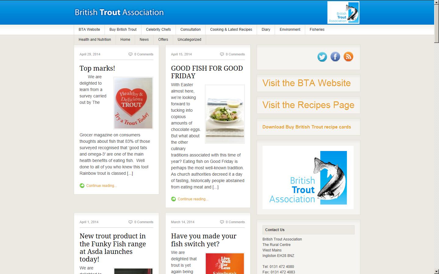 British Trout Association Website