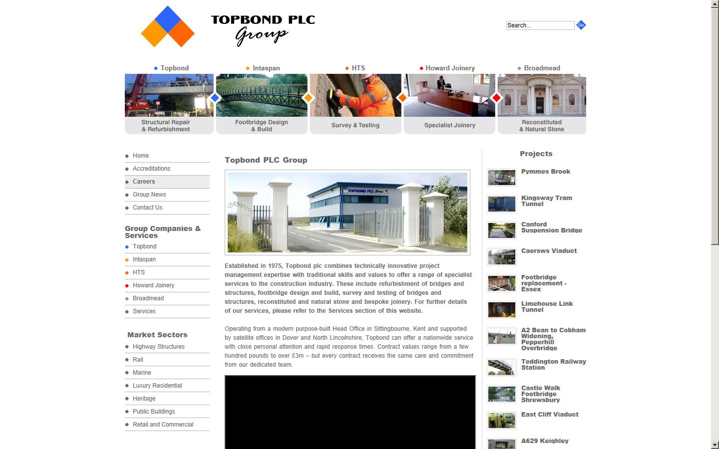 Topbond PLC Group  Website