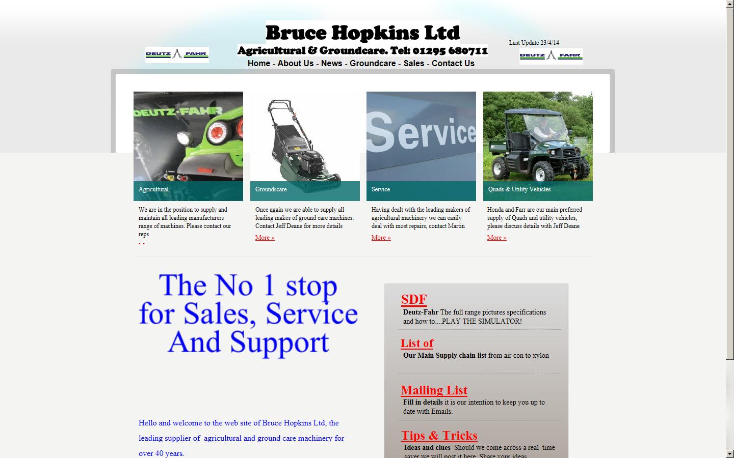 Bruce Hopkins Ltd Website
