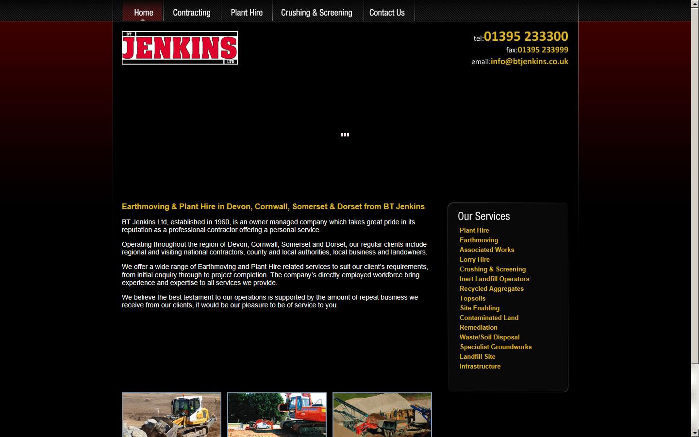 BT Jenkins Ltd  Website