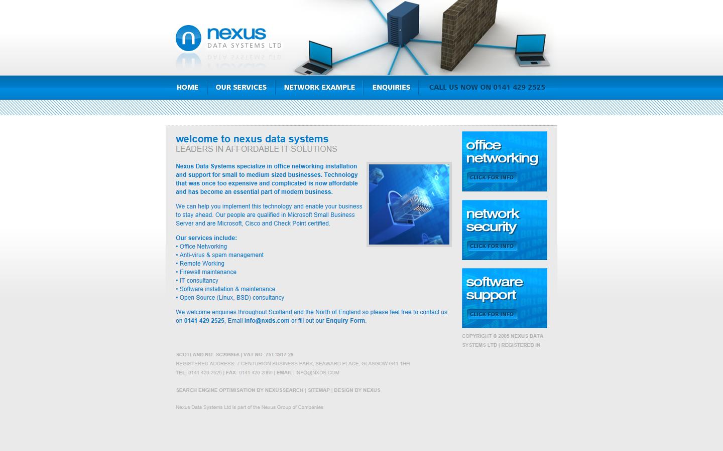 Nexus Data Systems Ltd Website