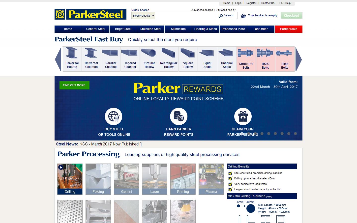 ParkerSteel Website