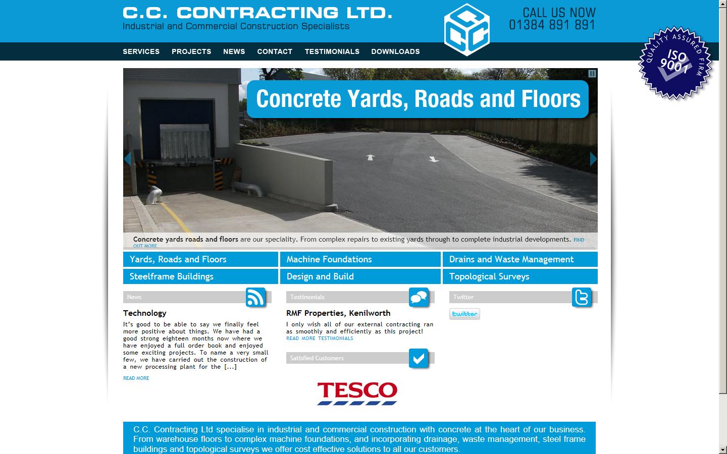 C.C. Contracting Ltd Website