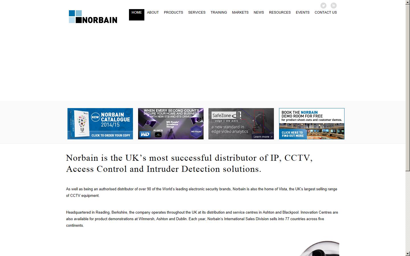 Norbain SD Ltd Website