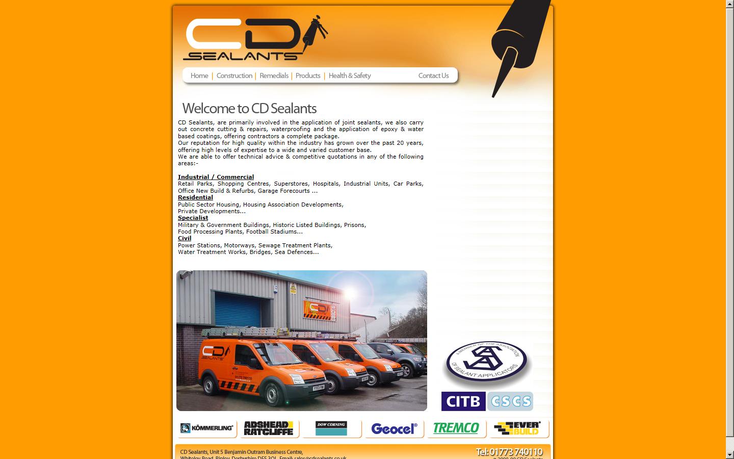 C D Sealants Ltd Website