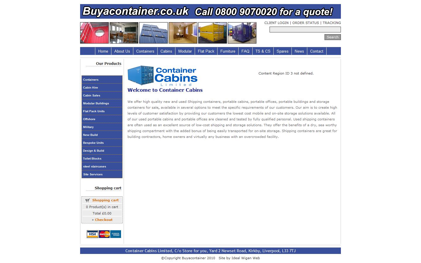 Buyacontainer  Website