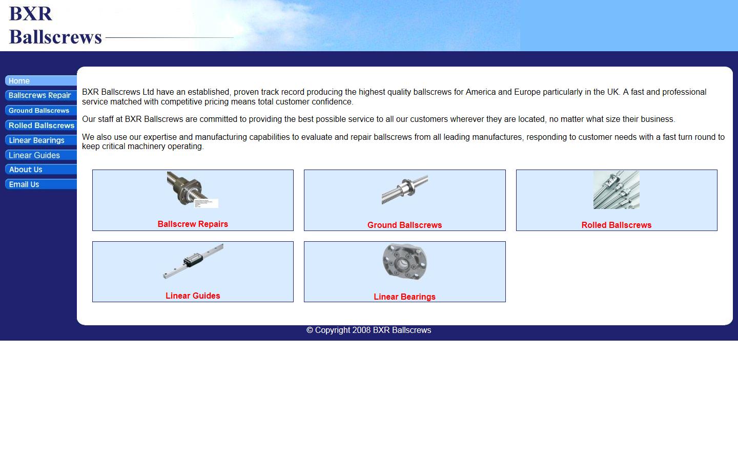 BXR Ballscrews Website