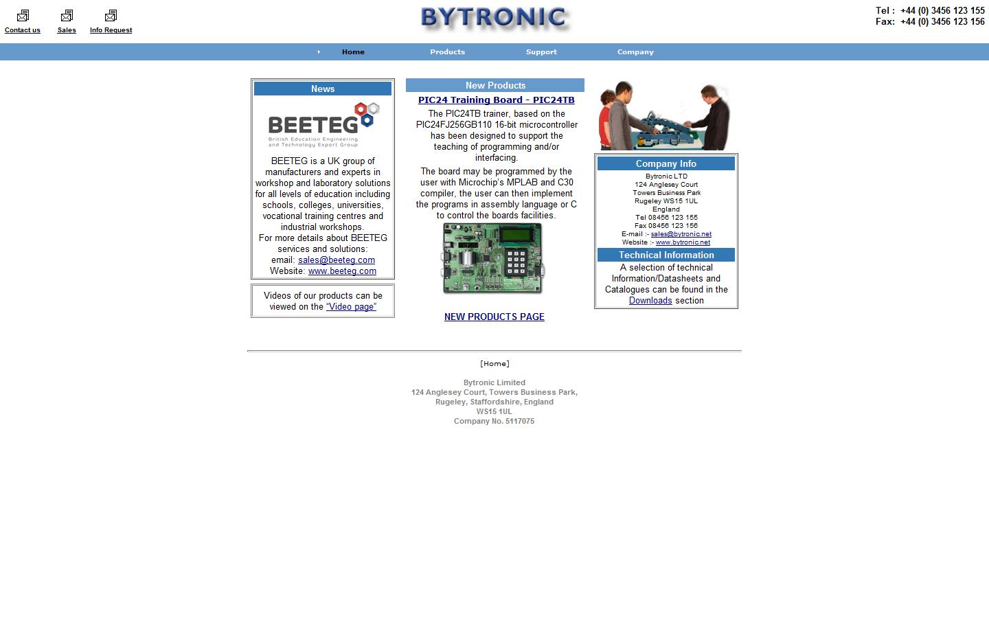 Bytronic International Ltd Website