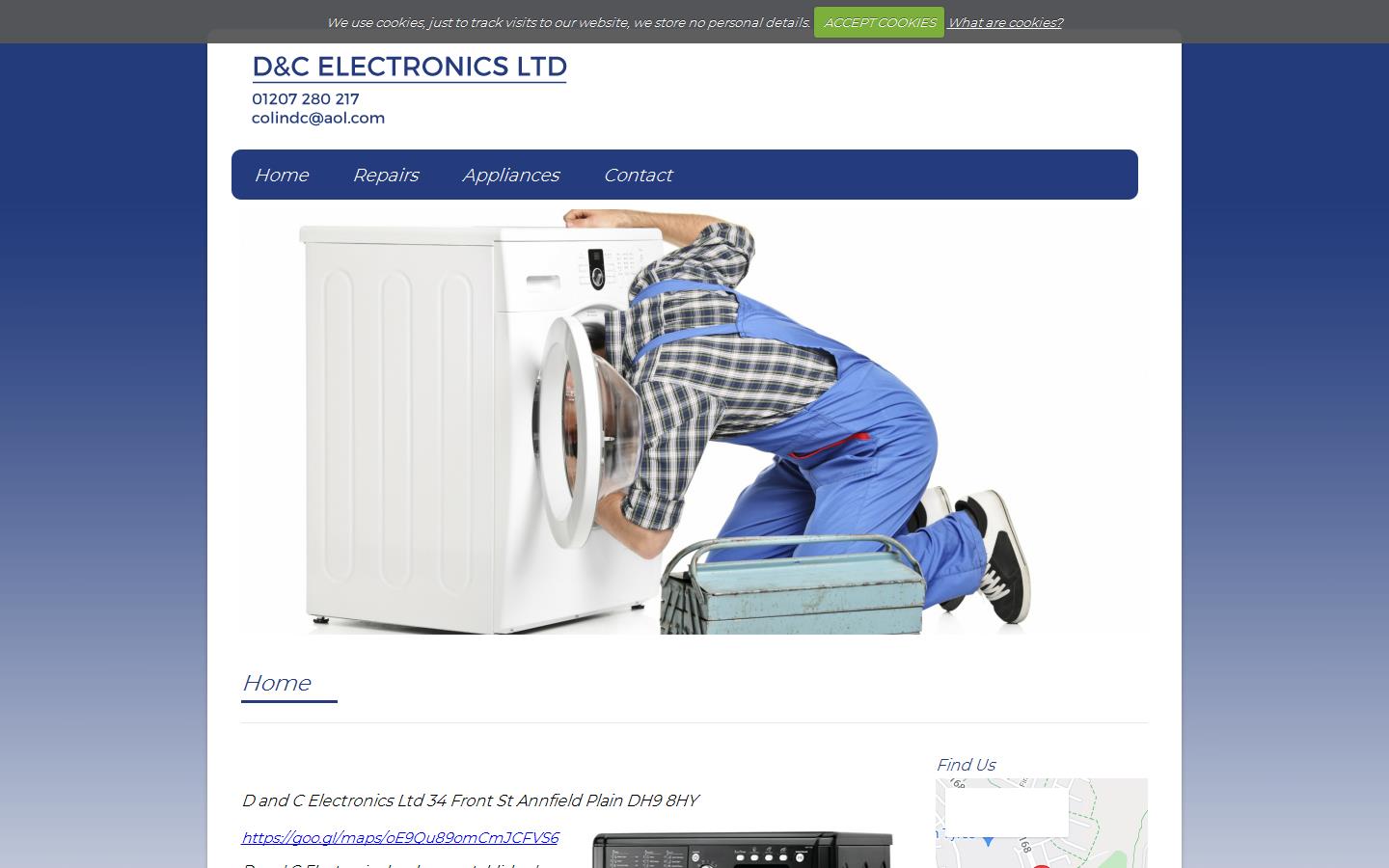 D & C Electronics Ltd Website