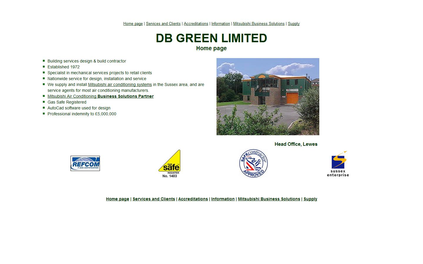 D B Green Limited Website