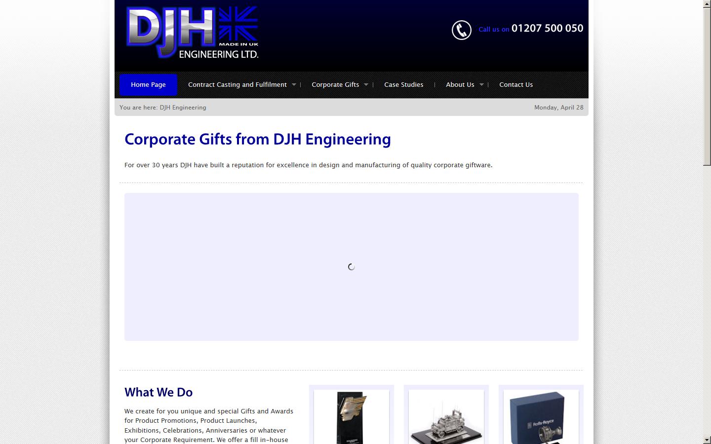 DJH Engineering Ltd Website