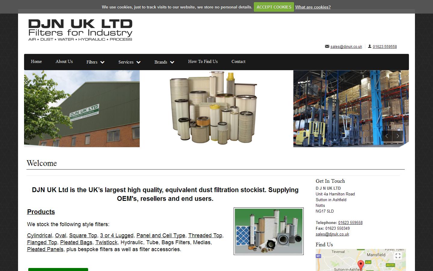 D J N Distributors Website