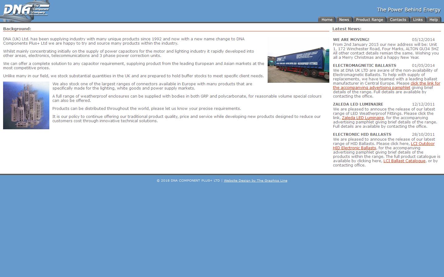 DNA Component Plus Ltd Website