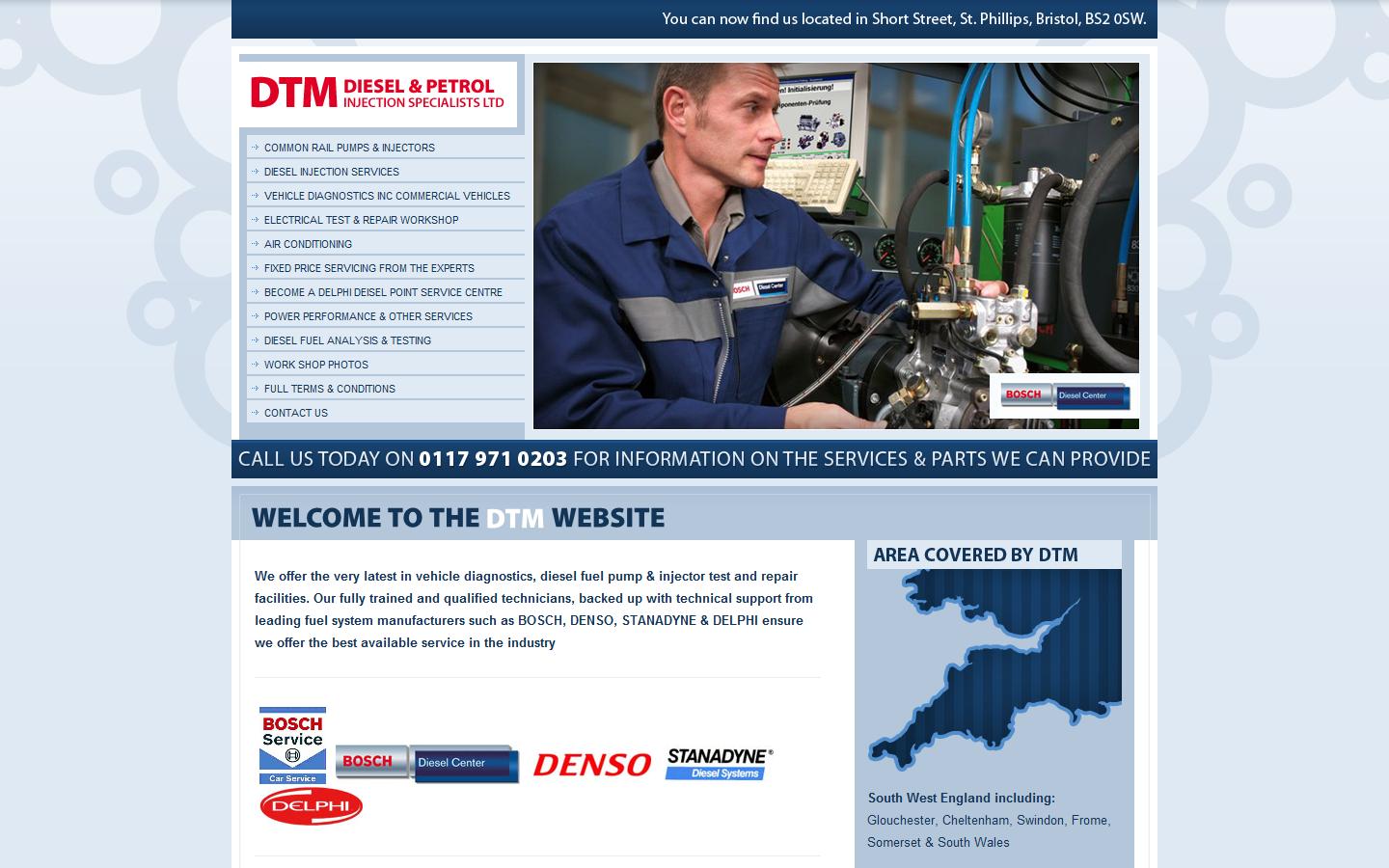 DTM Diesel & Petrol Injection Specialists Ltd Website