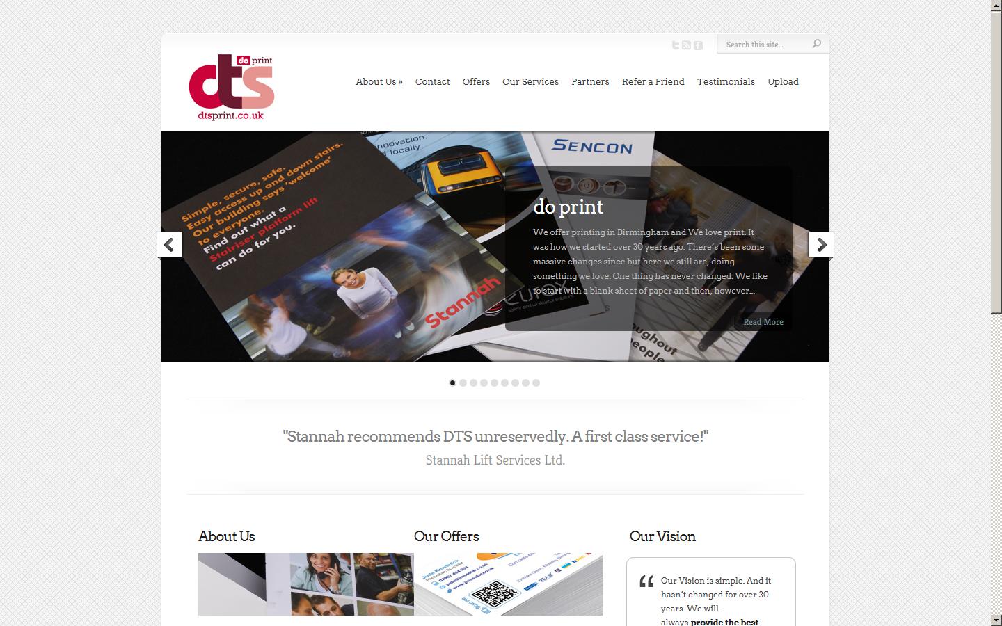 D T S Computer Print Ltd  Website
