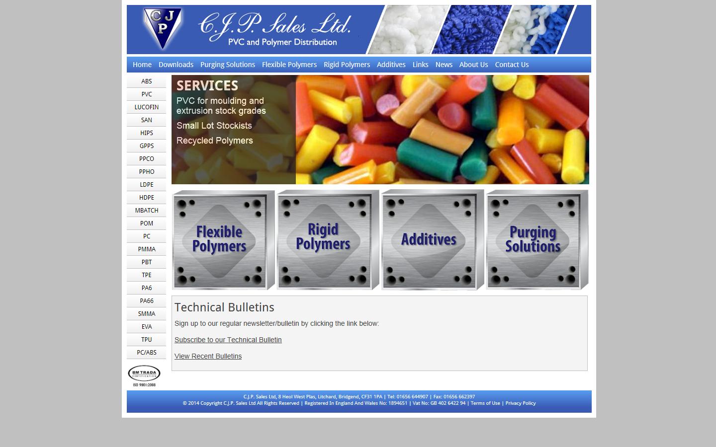 C.J.P. Sales Ltd Website