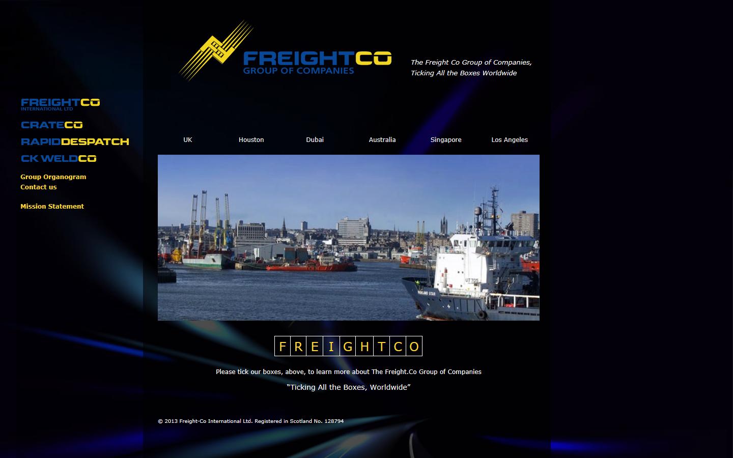 The Freight.co Website
