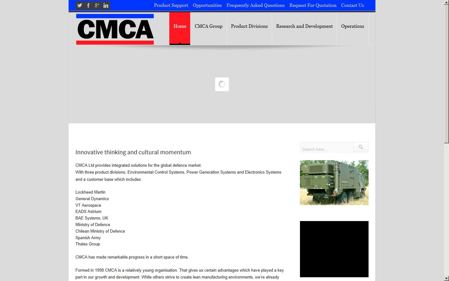 CMCA Ltd Website