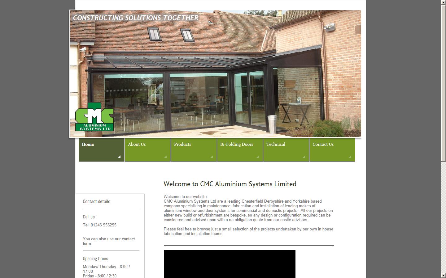 C M C Aluminium Systems  Website