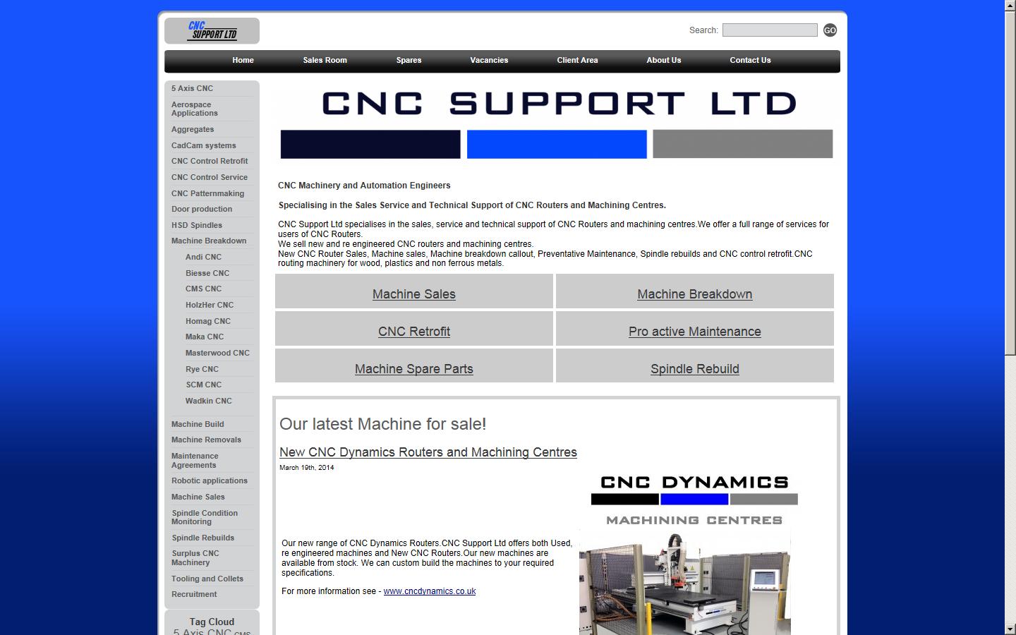 CNC Support Ltd  Website