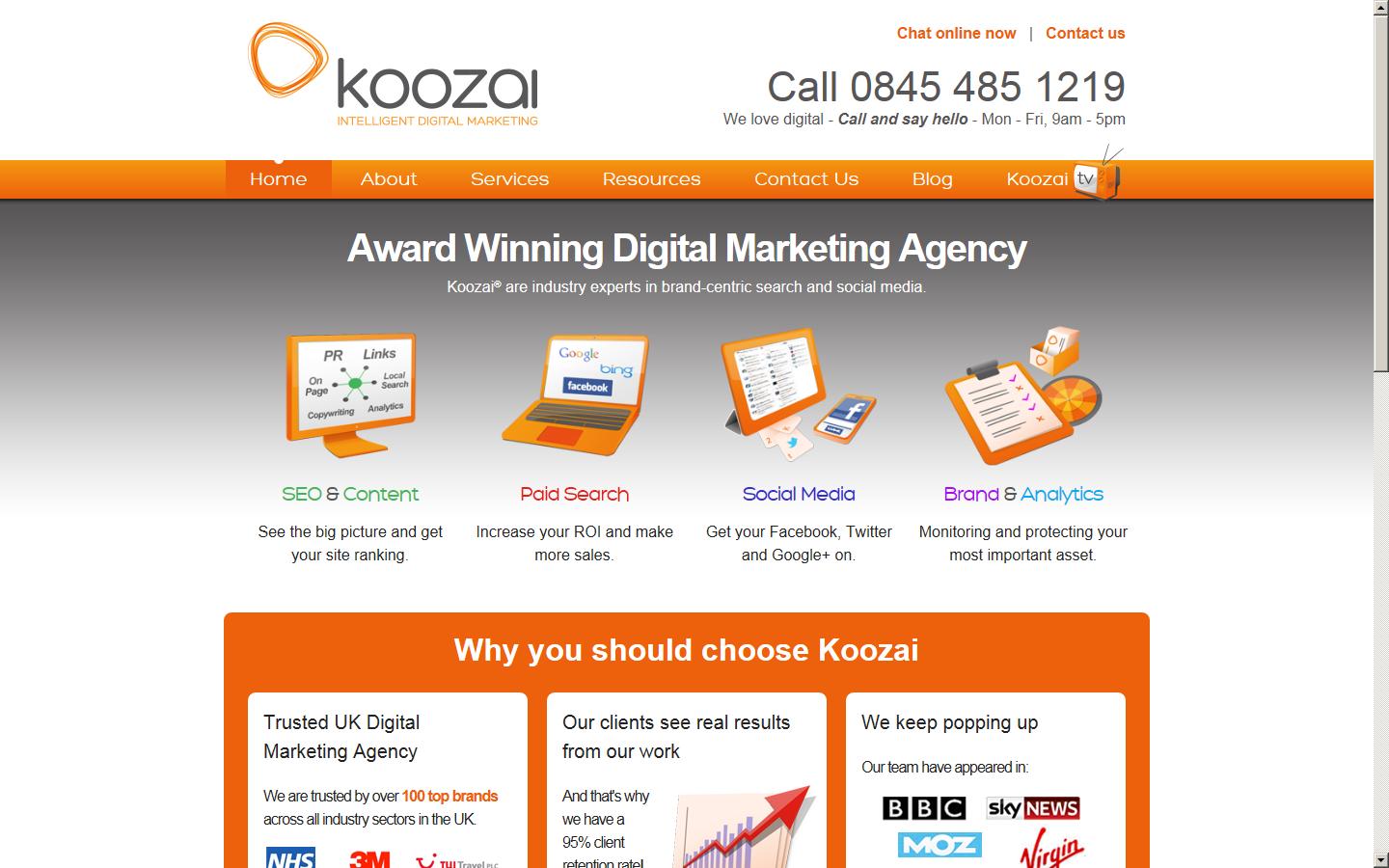 Koozai Ltd Website