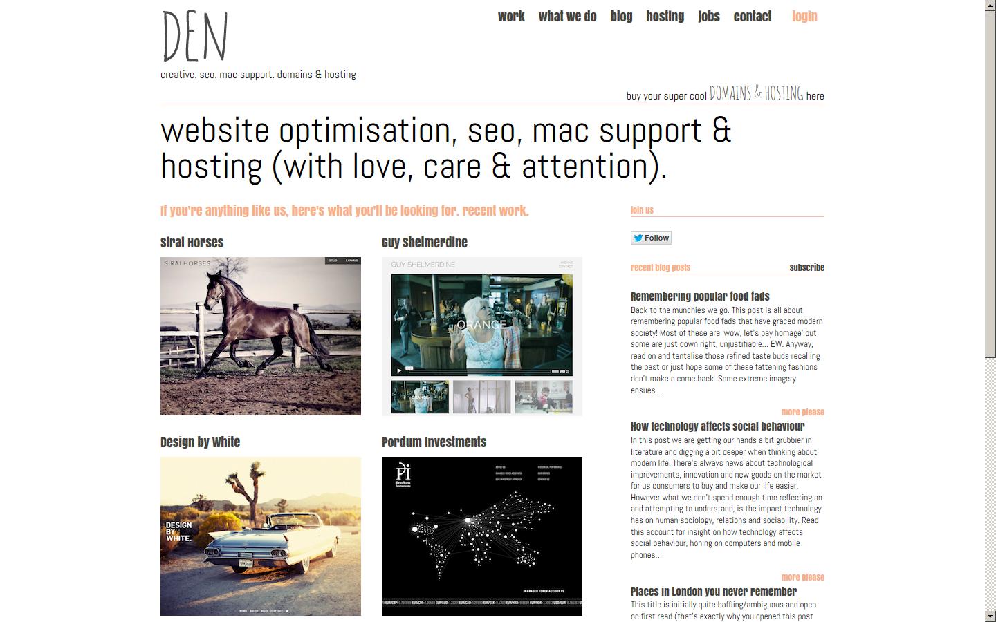 Den Creative Ltd Website