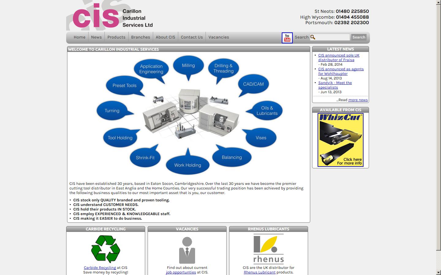 C.I.S.Tools. Carillon Ind Services Ltd - High Wycombe Website