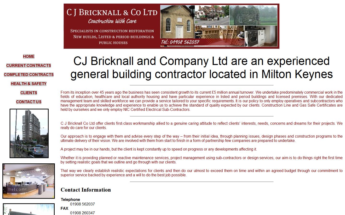 C.J. Bricknall & Co. Ltd Website
