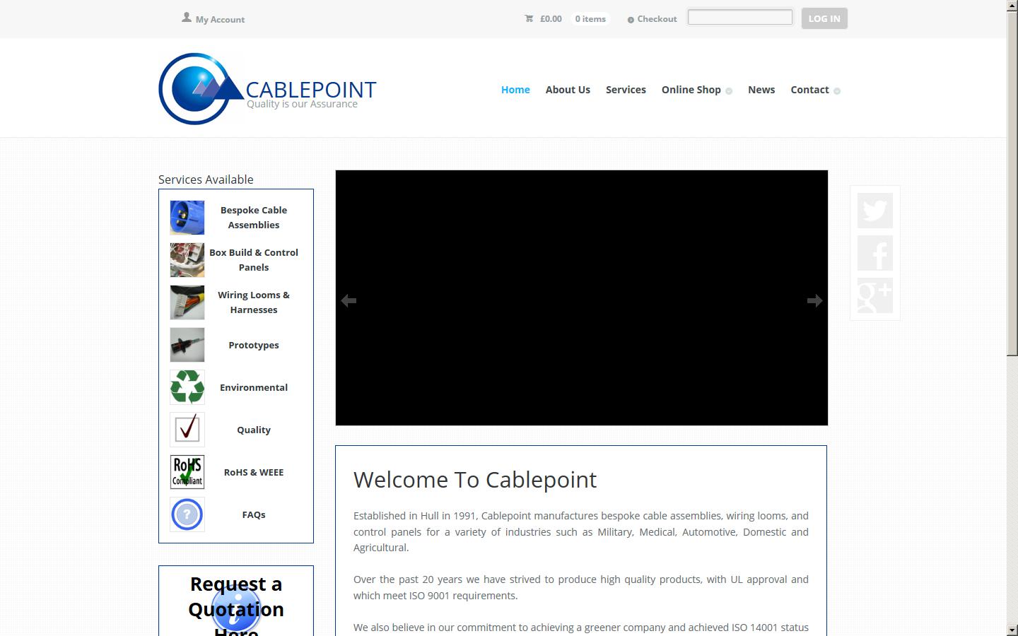 Cablepoint Ltd Website