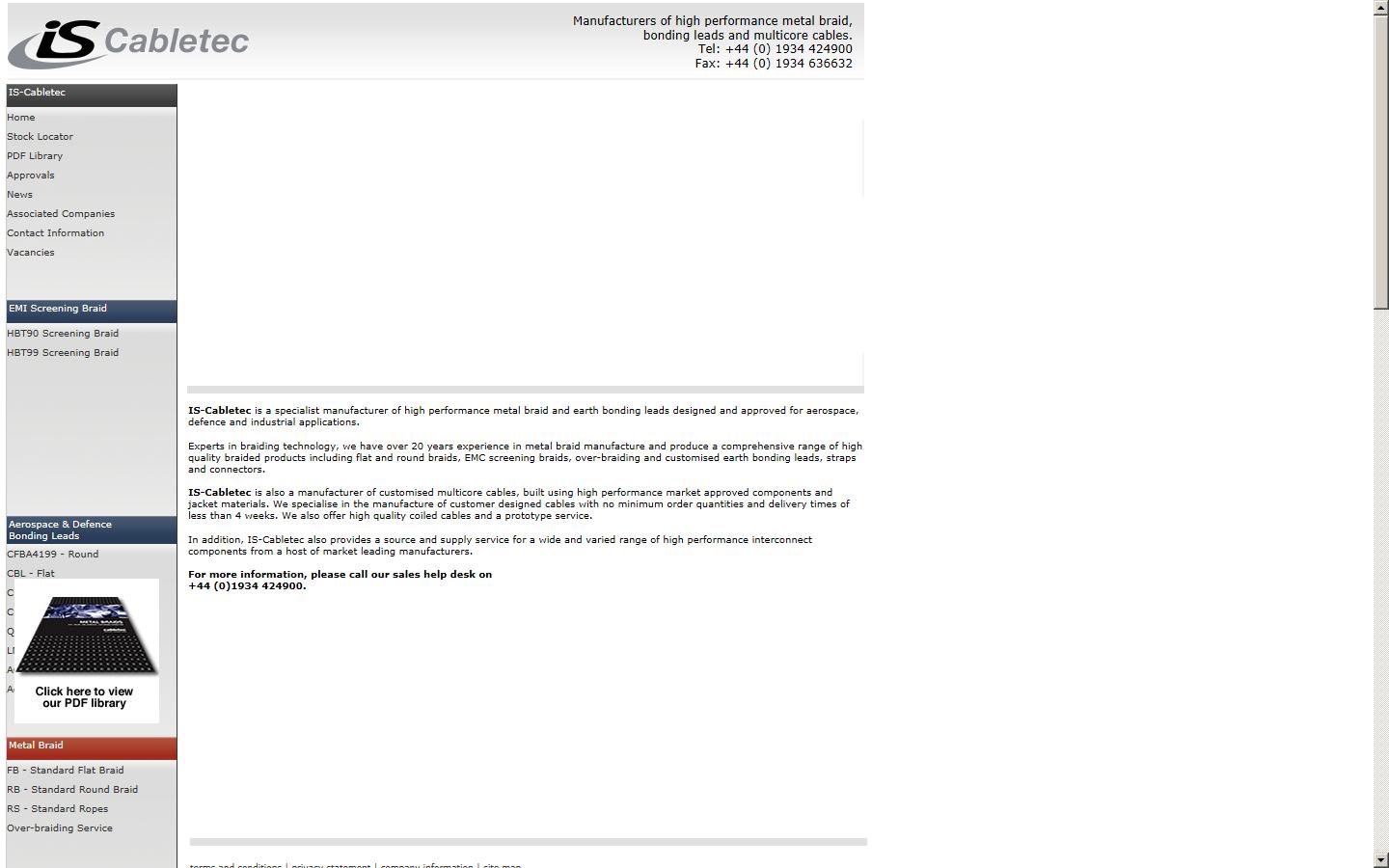 Cabletec Interconnect Component Systems Ltd Website