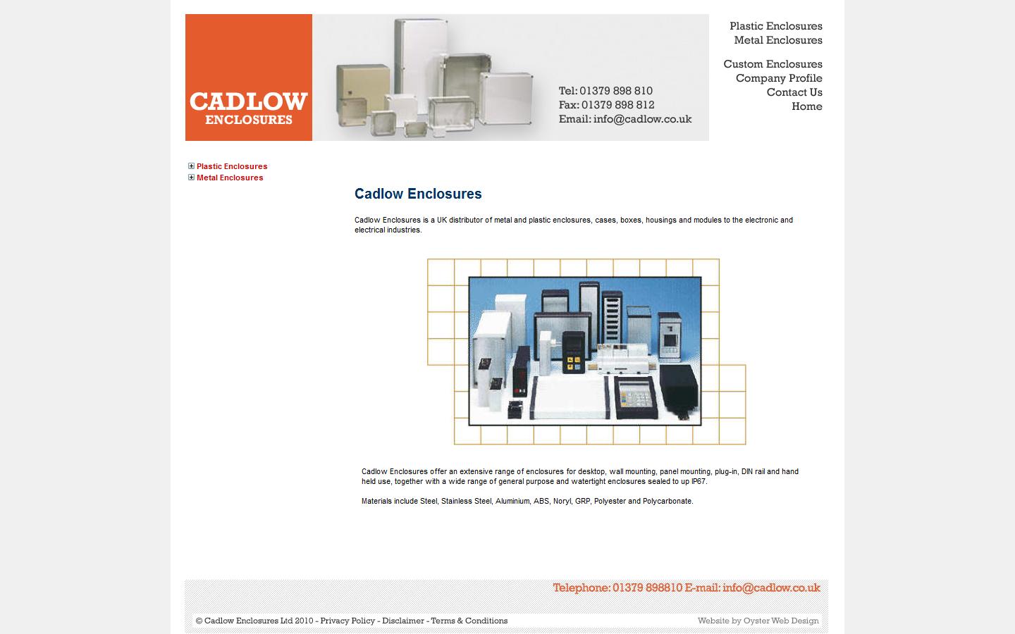 Cadlow Enclosures Website