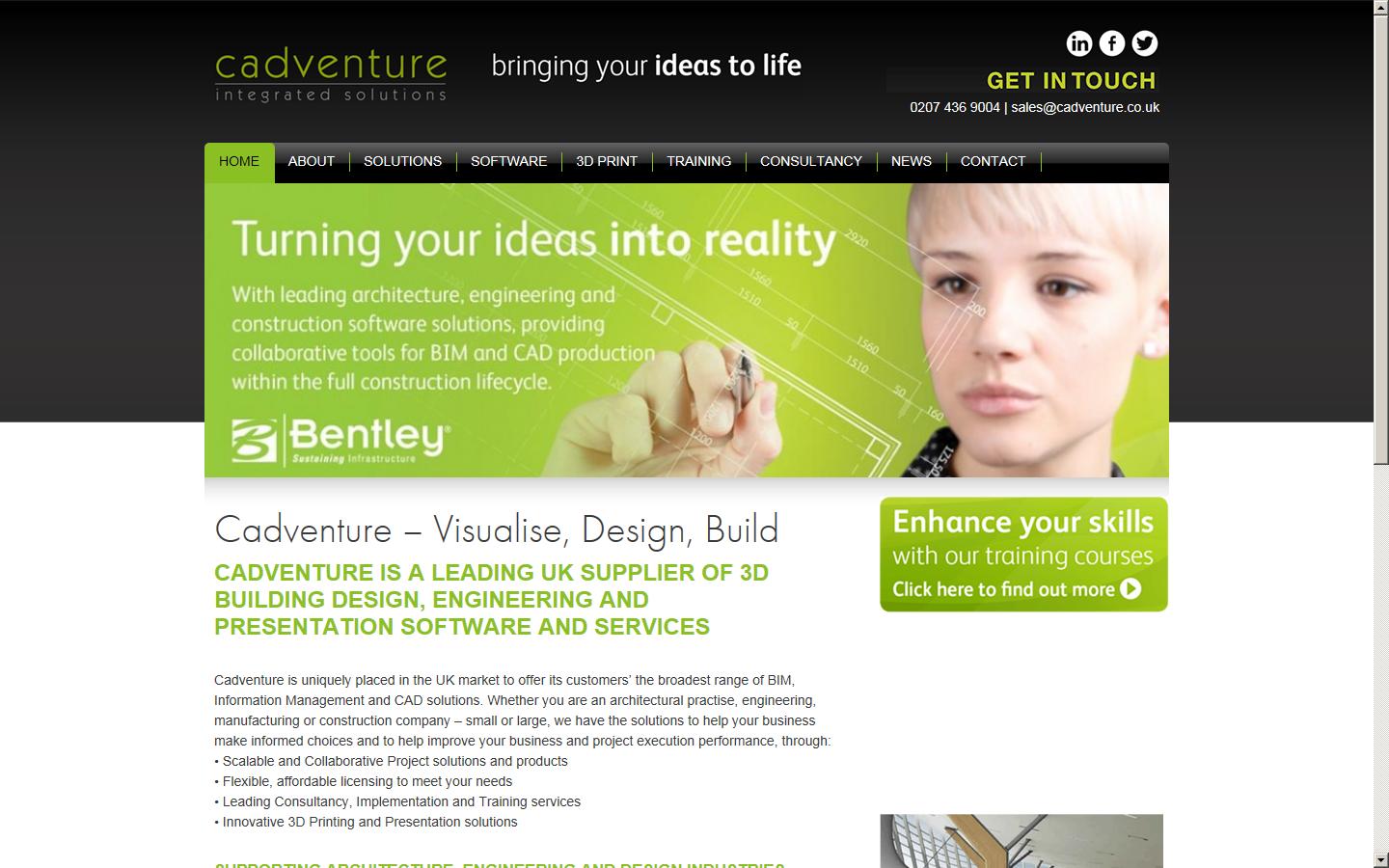 Cadventure Ltd  Website