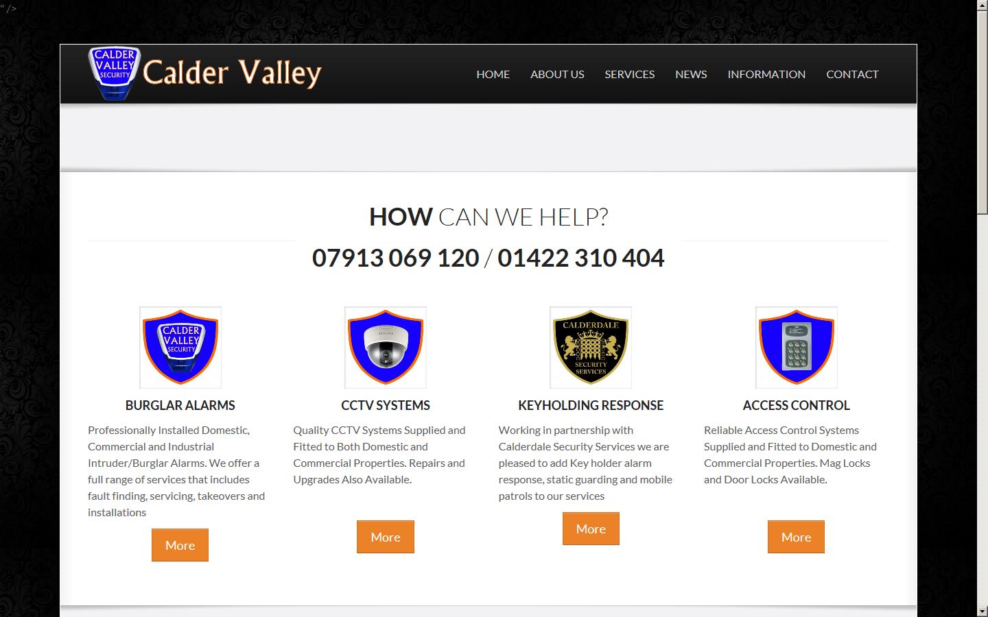 Calder Valley Security Website