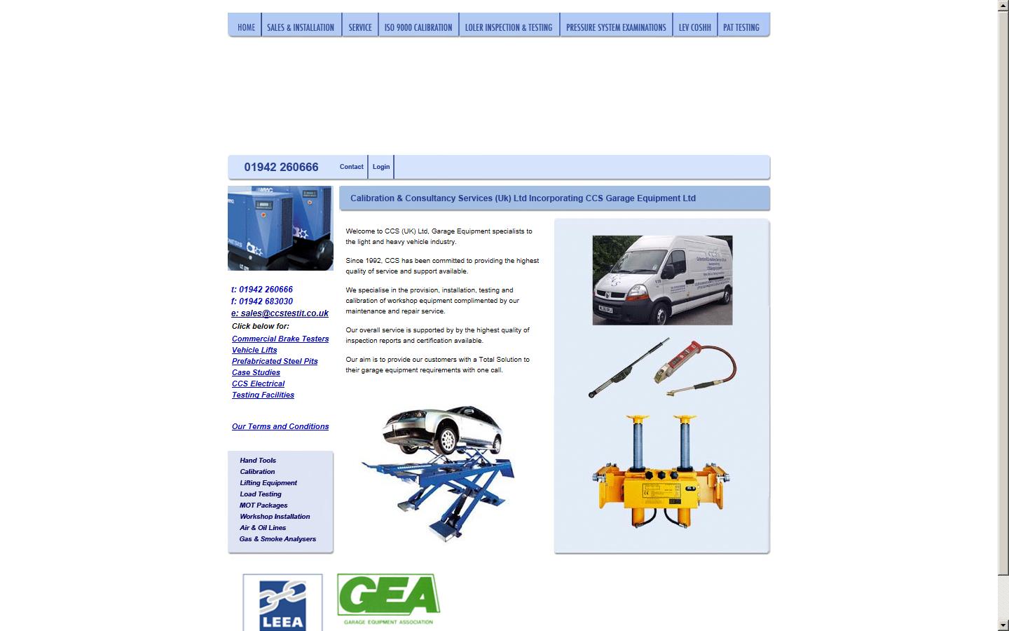 Calibration & Consultancy Service UK Ltd  Website