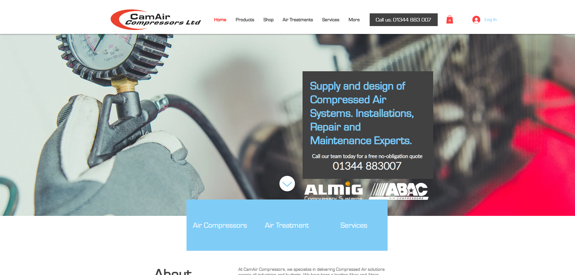 Camair Compressors Ltd Website