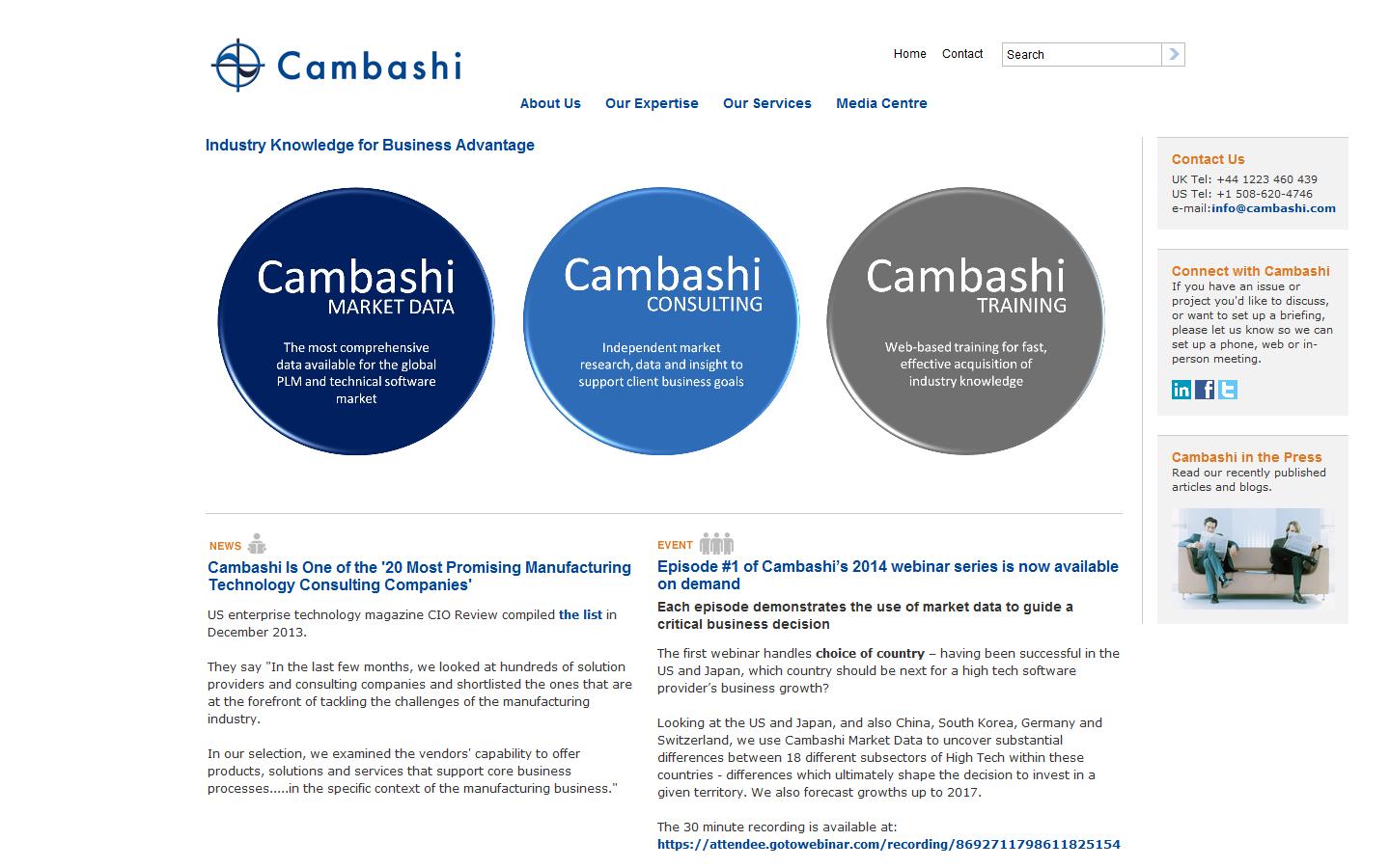 Cambashi Ltd Website