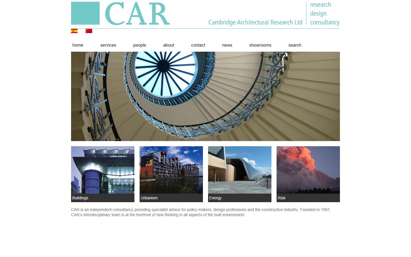 Cambridge Architectural Research Ltd Website