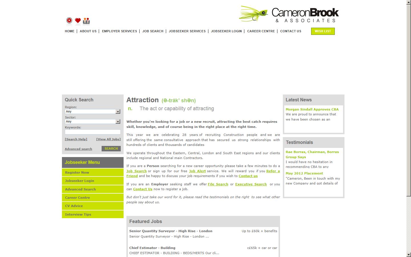 Cameron Brook & Associates Ltd  Website