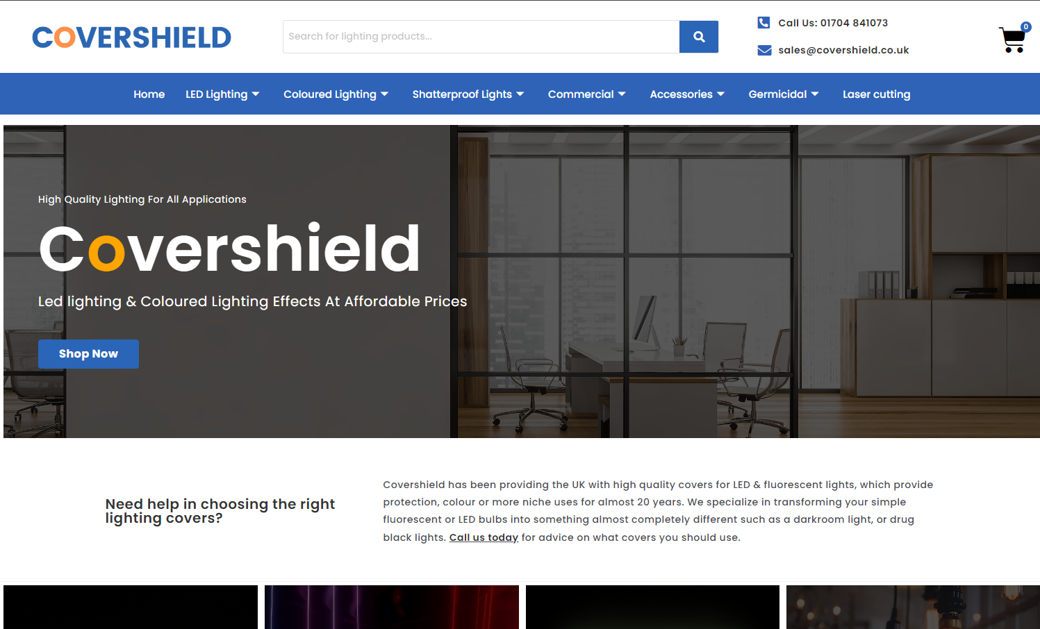 Covershield Ltd Website