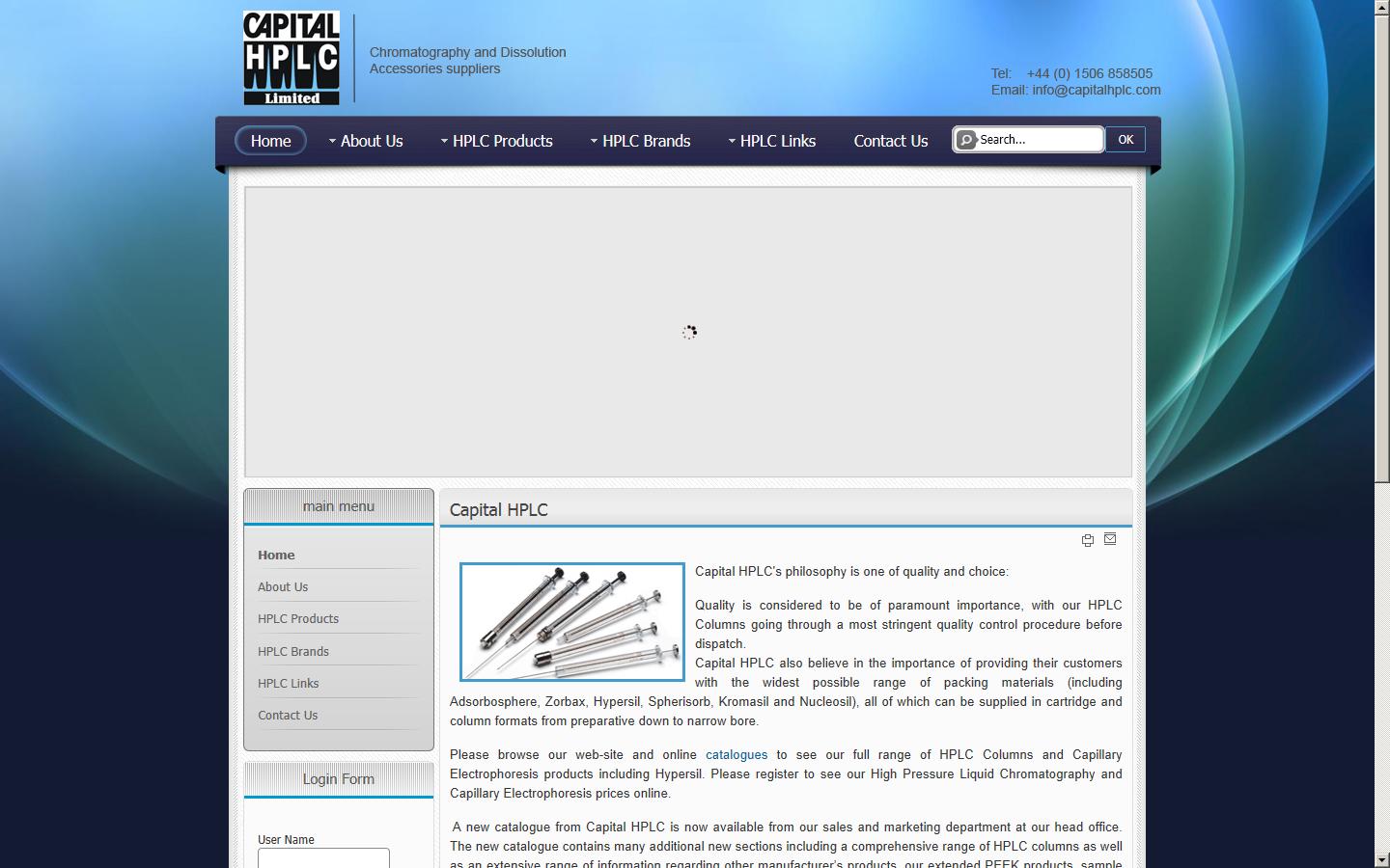 Capital HPLC Ltd Website