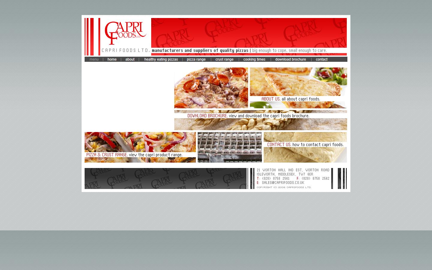 Capri Foods Ltd Website