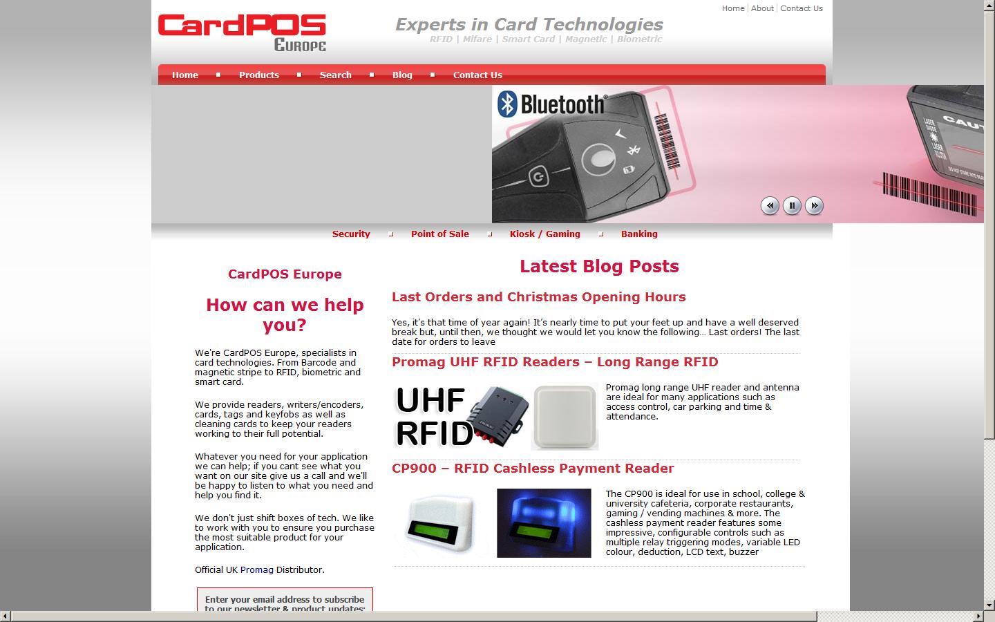 CardPOS Europe Ltd Website