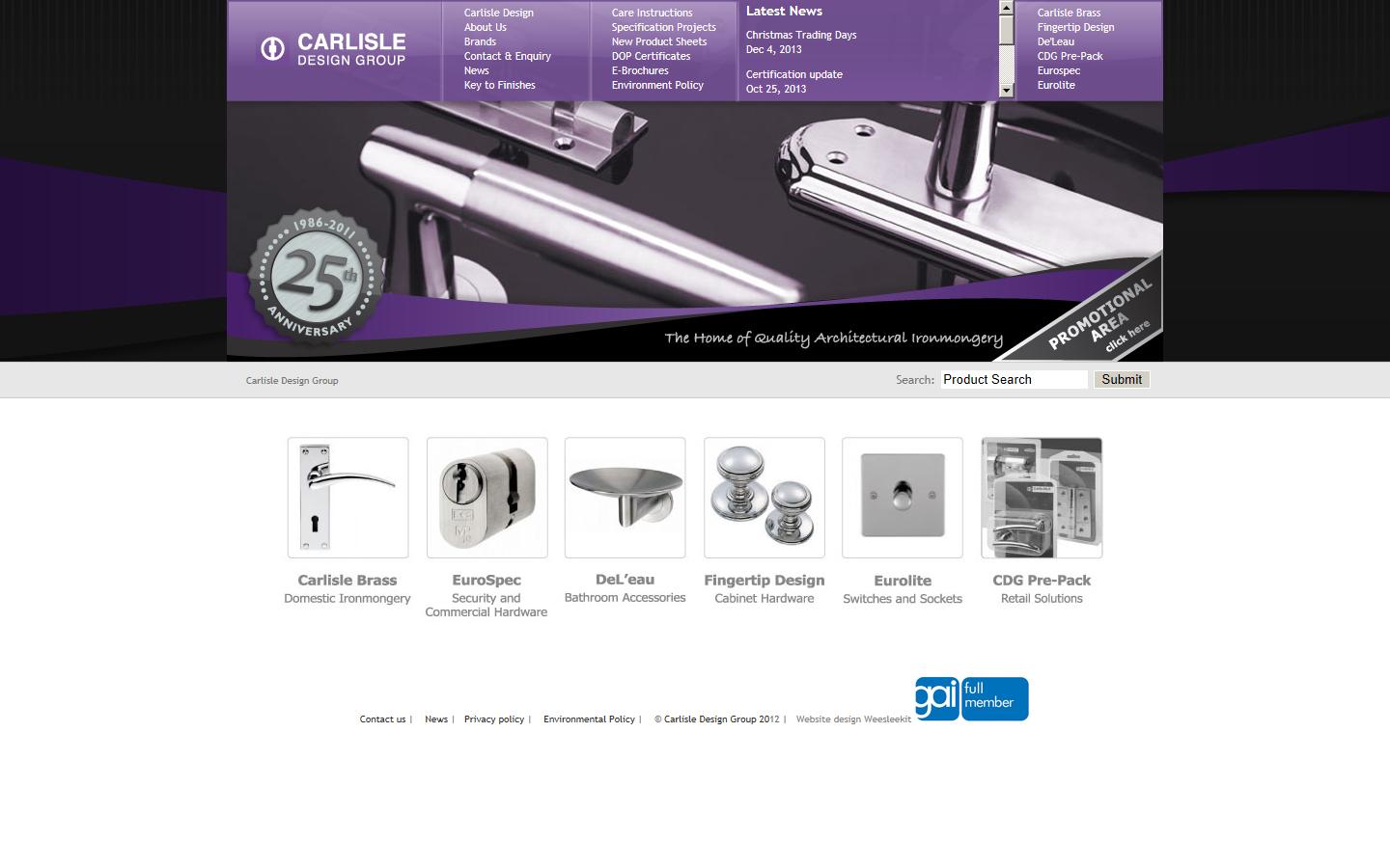 Carlisle Brass Website