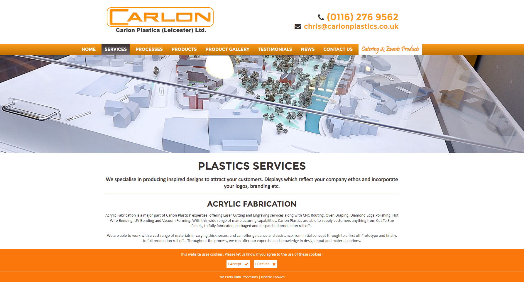 Carlon Plastics (Leicester) Ltd  Website