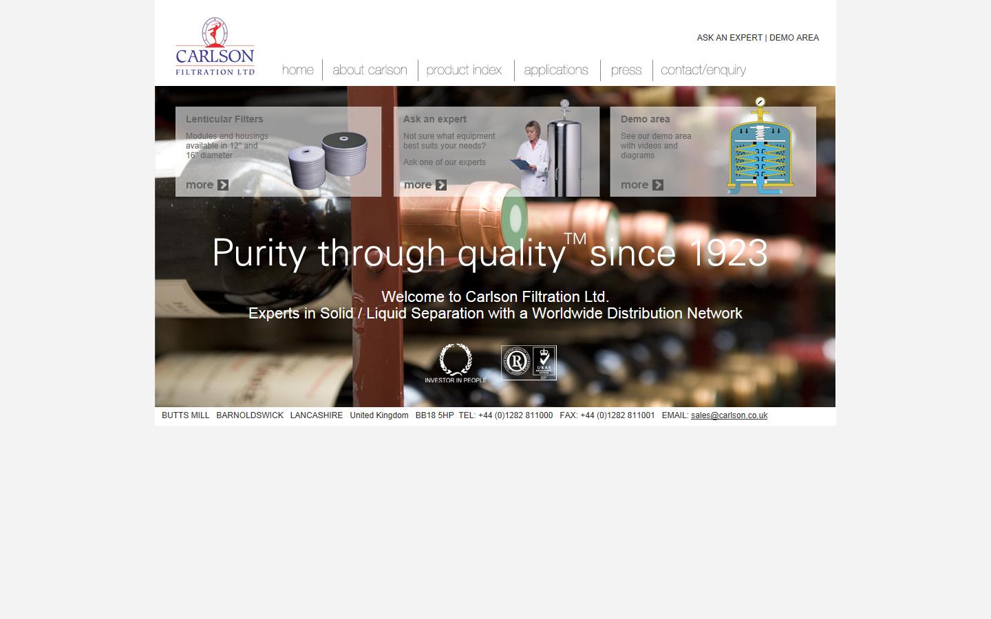 Carlson Ltd Website